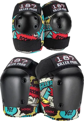 187 Combo Pack Knee/Elbow Pad Set S/M-Comic