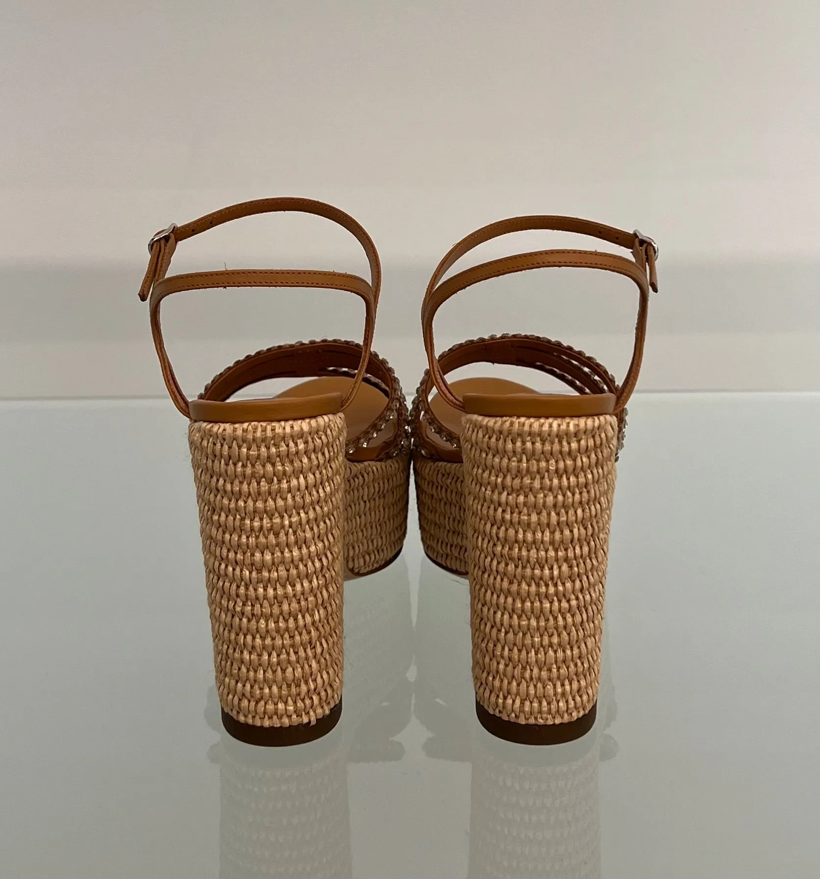 1L251X1201C2424B018 Platform woven sandals