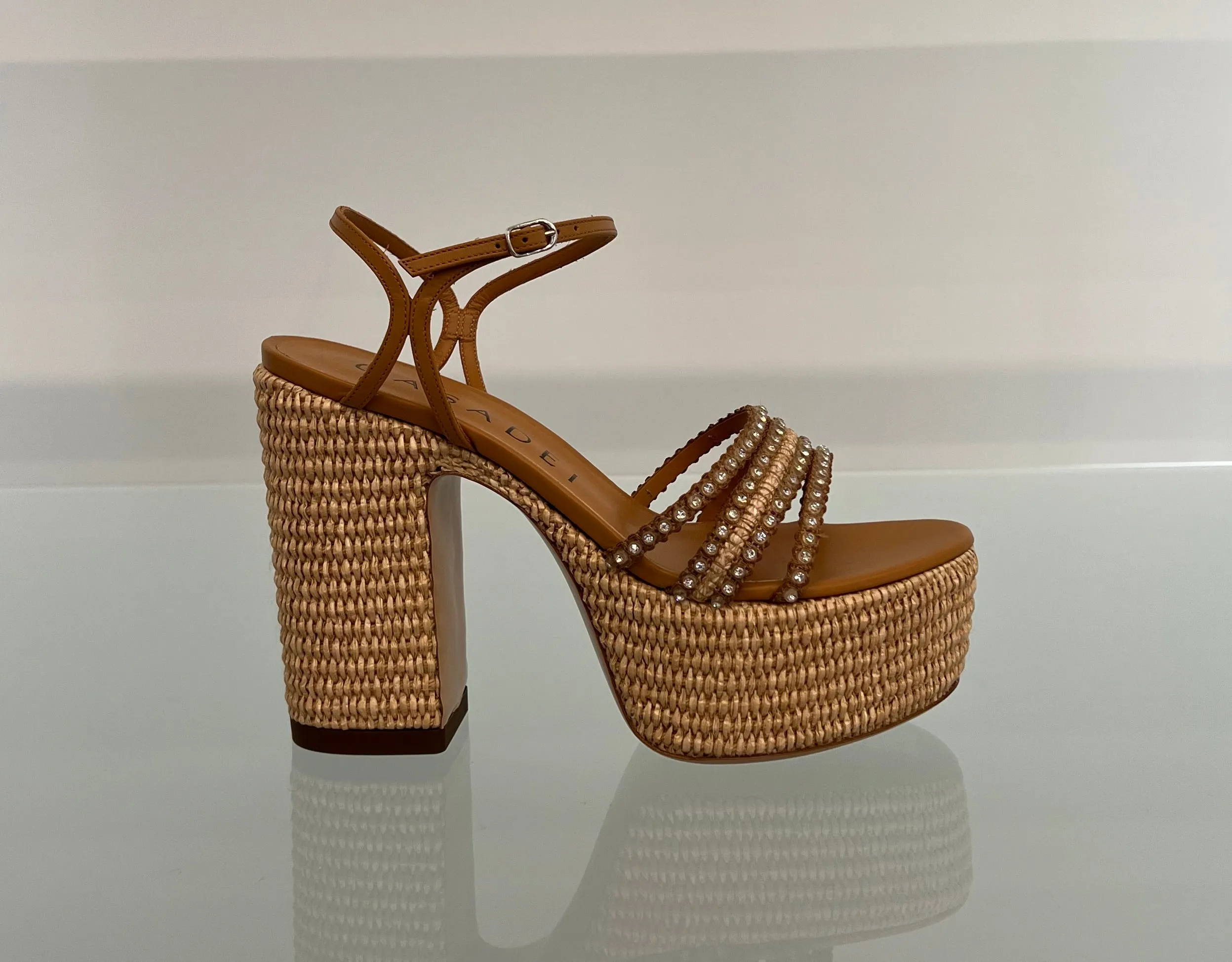 1L251X1201C2424B018 Platform woven sandals