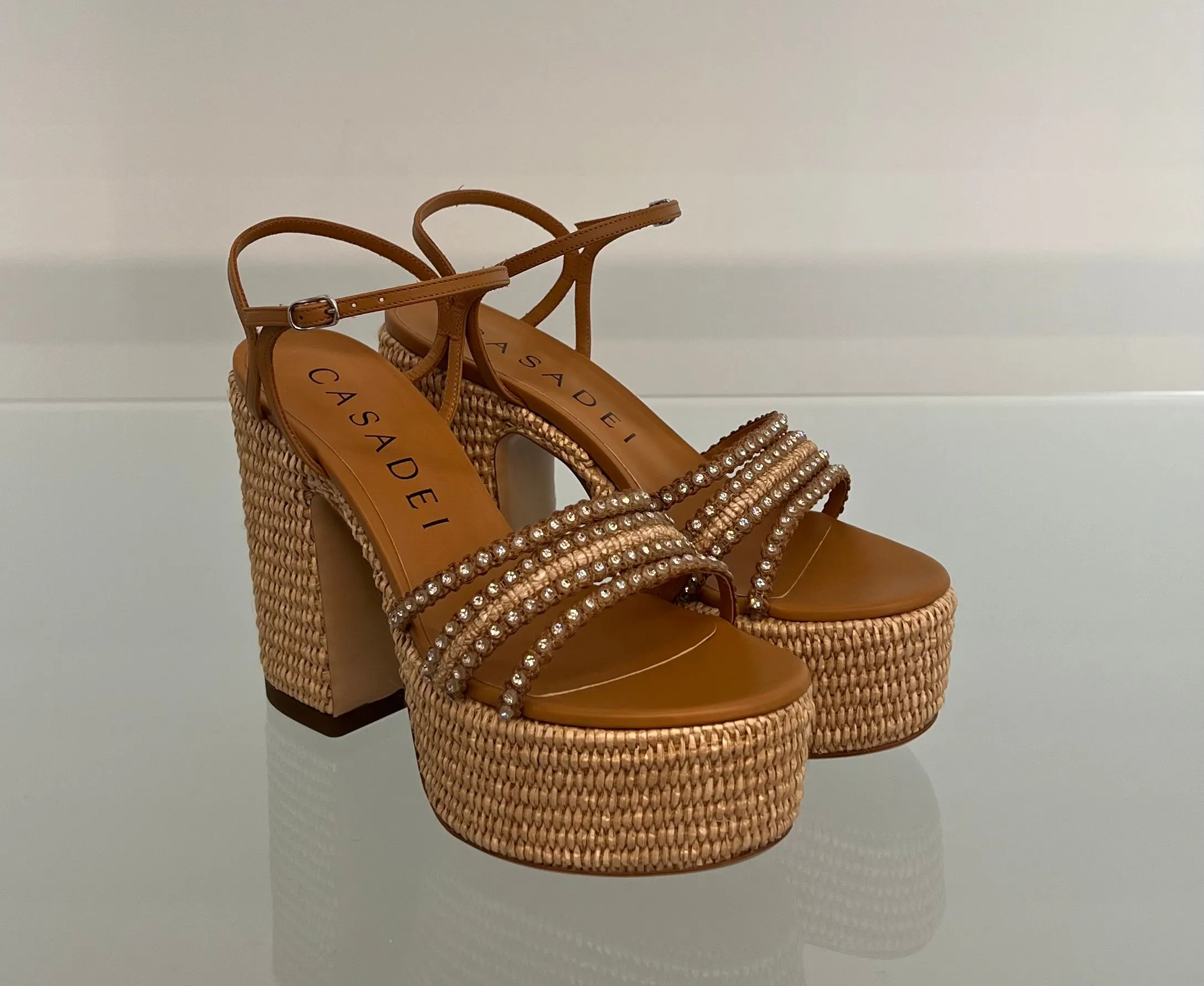 1L251X1201C2424B018 Platform woven sandals