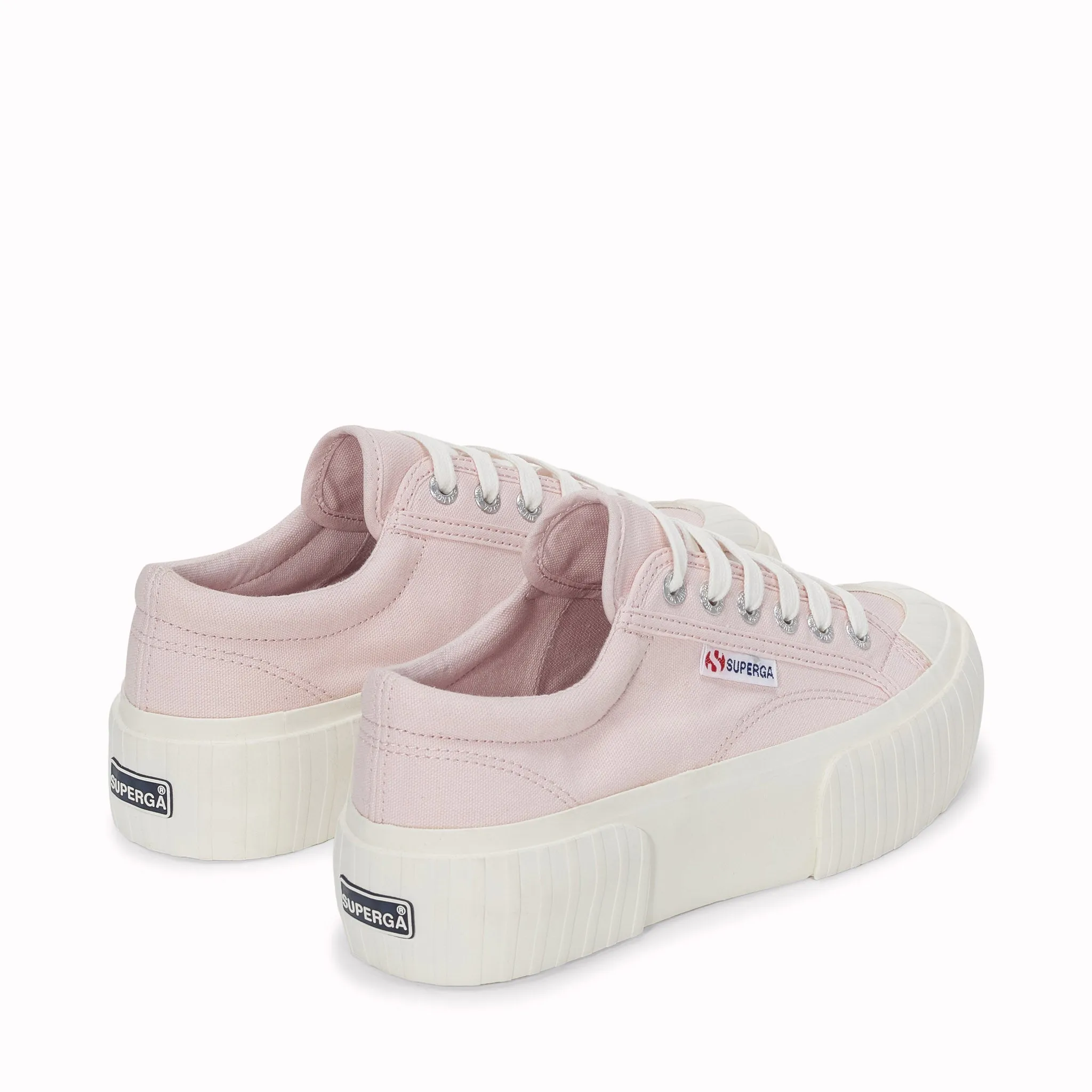 2631 Stripe Platform Sneakers - Pinkish Avorio