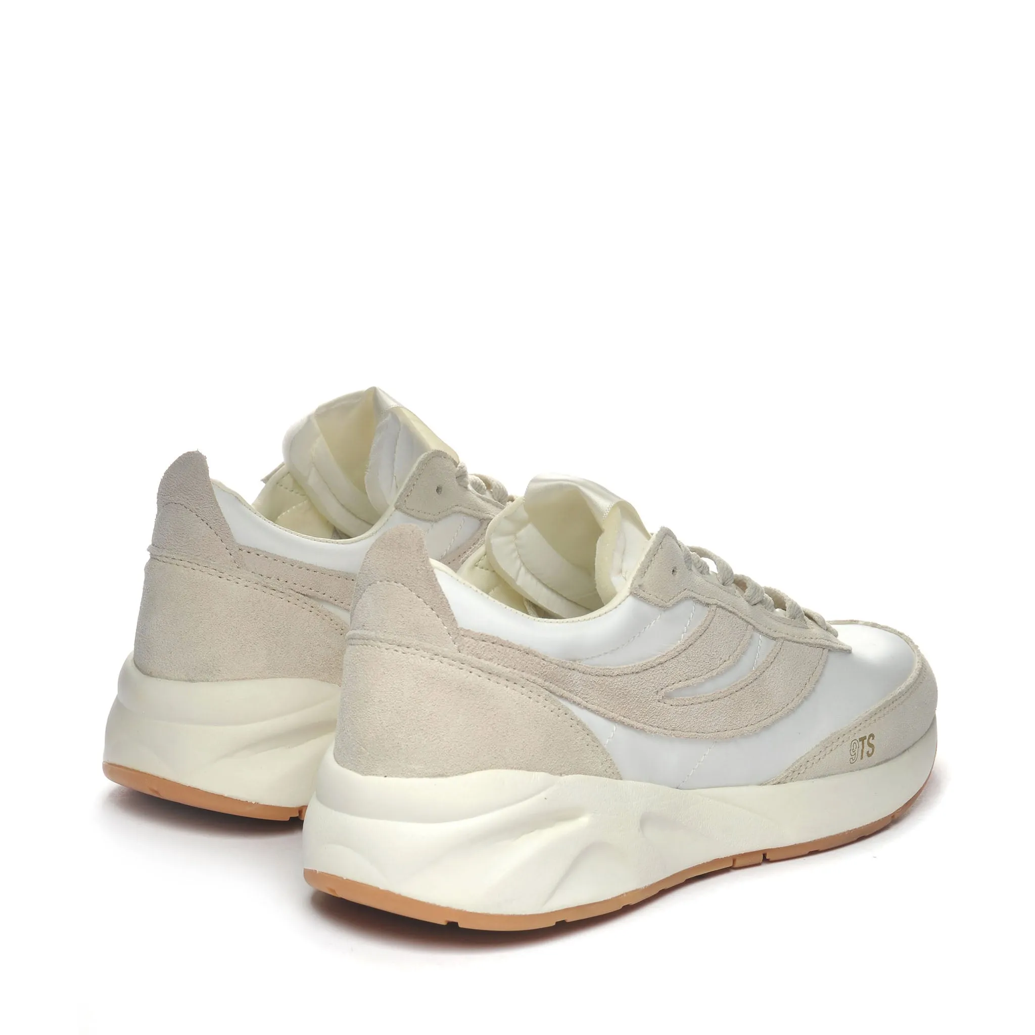 4089 Training 9Ts Slim Suede Sneakers - White Avorio Beige Lt Gum