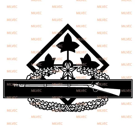 4th Infantry with Combat Infantry Badge (CIB) Vinyl Decal