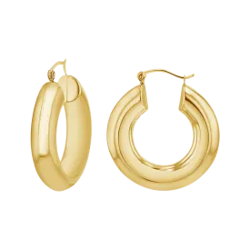 6mm Chunky Hoop Earrings