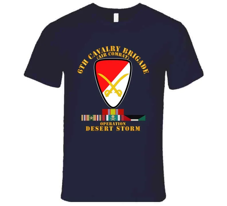 6th Cavalry Brigade - Desert Storm with Desert Storm Service Ribbons - Classic, Hoodie, Premium