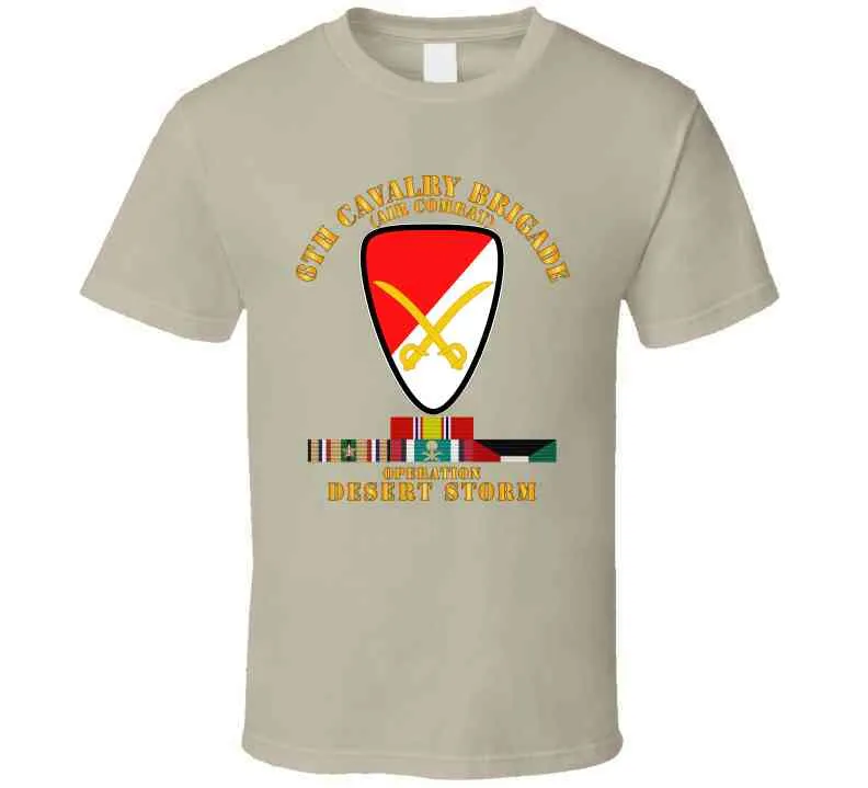 6th Cavalry Brigade - Desert Storm with Desert Storm Service Ribbons - Classic, Hoodie, Premium