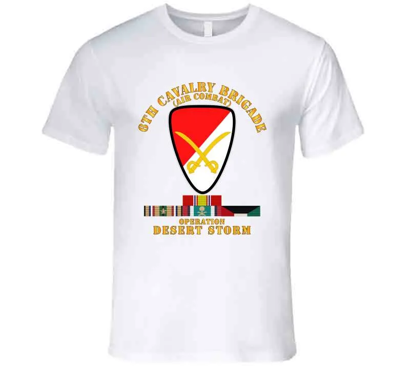 6th Cavalry Brigade - Desert Storm with Desert Storm Service Ribbons - Classic, Hoodie, Premium