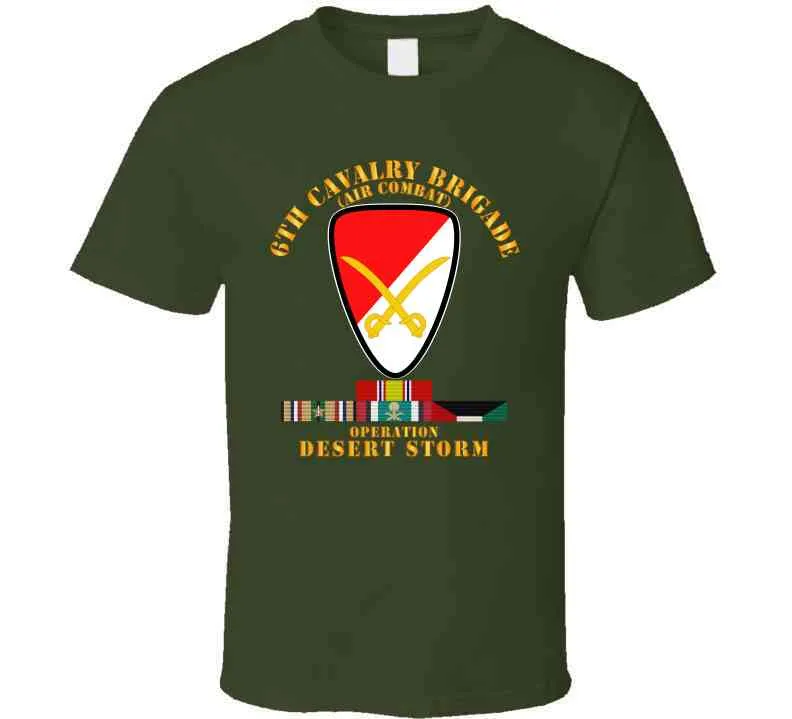 6th Cavalry Brigade - Desert Storm with Desert Storm Service Ribbons - Classic, Hoodie, Premium