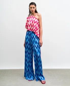 Access Satin Printed Pants