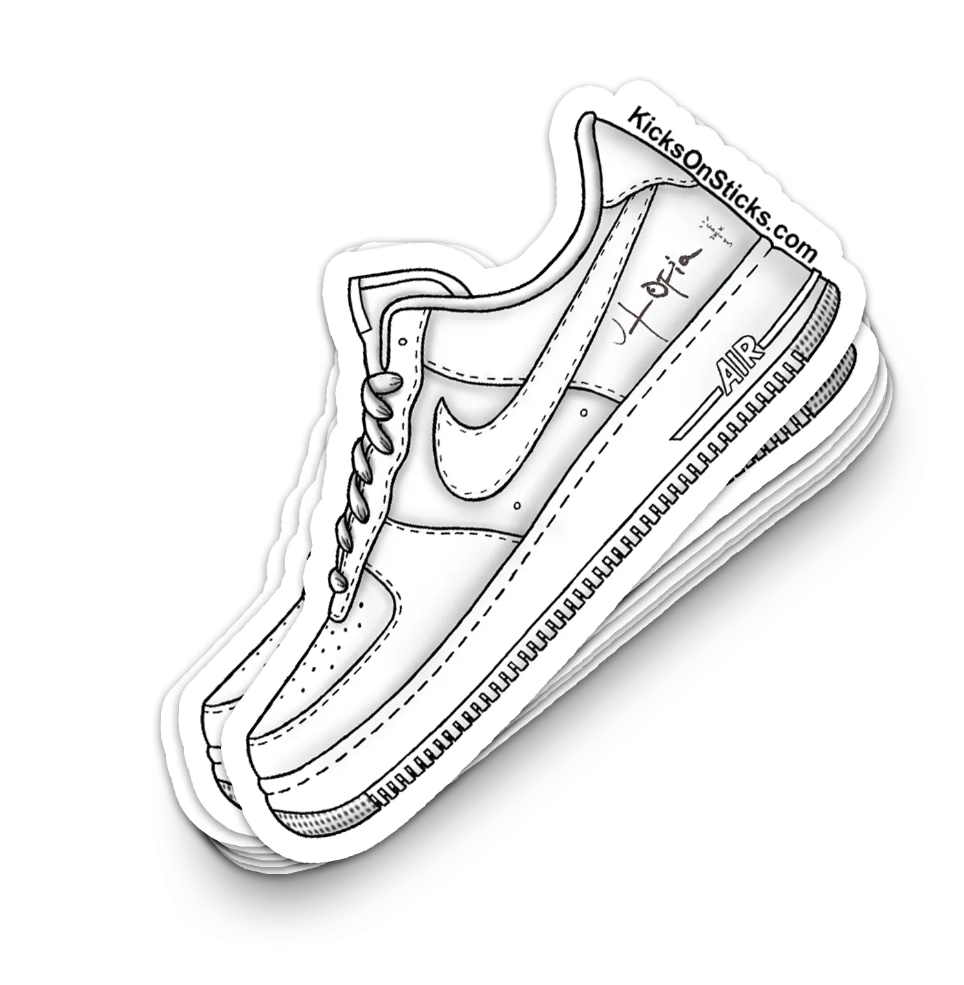 Air Force 1 Low "Travis Utopia" Sneaker Sticker