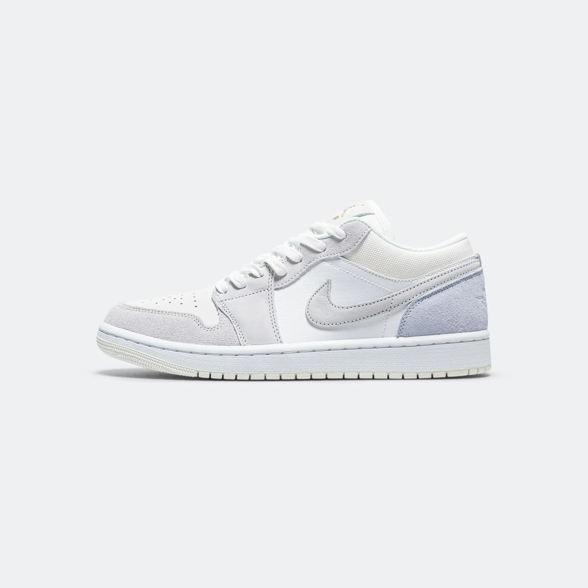 Air Jordan 1 Retro Low - White/Sky Grey-Football Grey