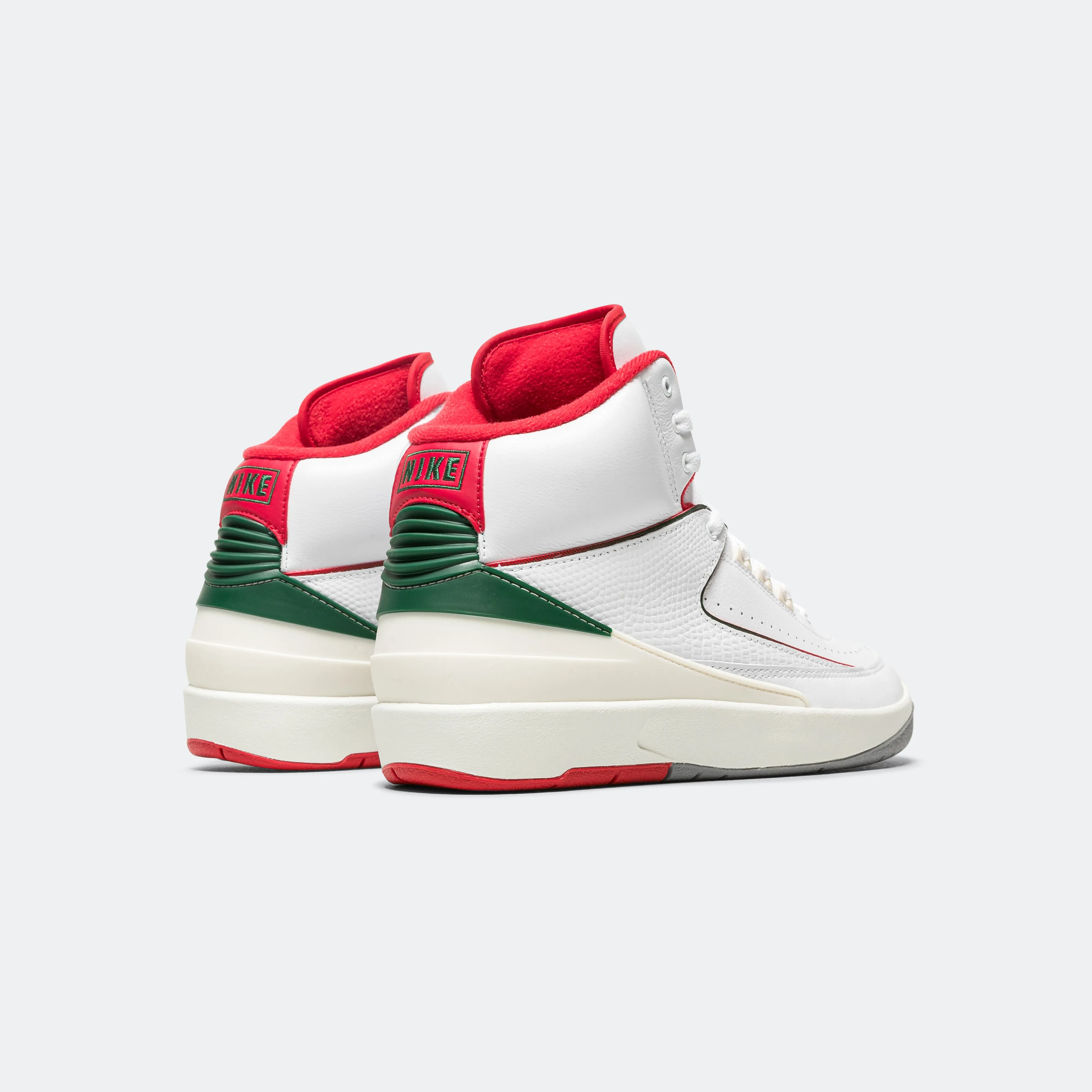 Air Jordan 2 'Origins' - White/Fire Red-Fir