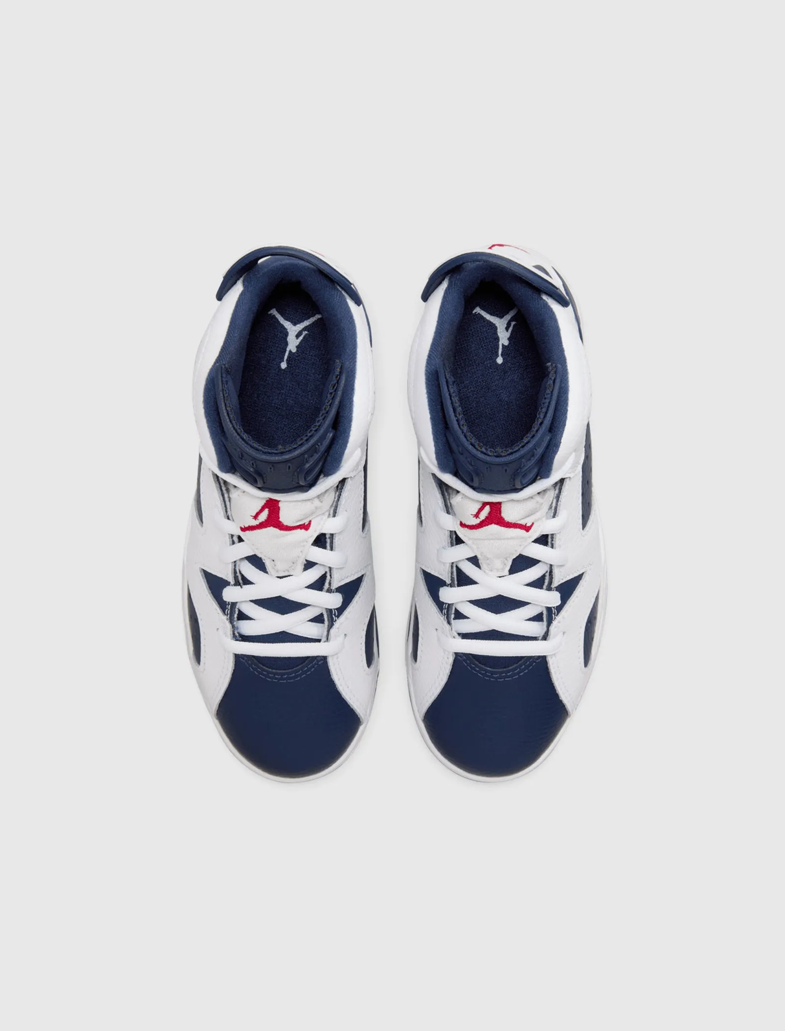 AIR JORDAN 6 RETRO "WHITE/VARSITY RED/MIDNIGHT NAVY" PS