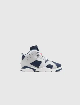 AIR JORDAN 6 RETRO "WHITE/VARSITY RED/MIDNIGHT NAVY" PS