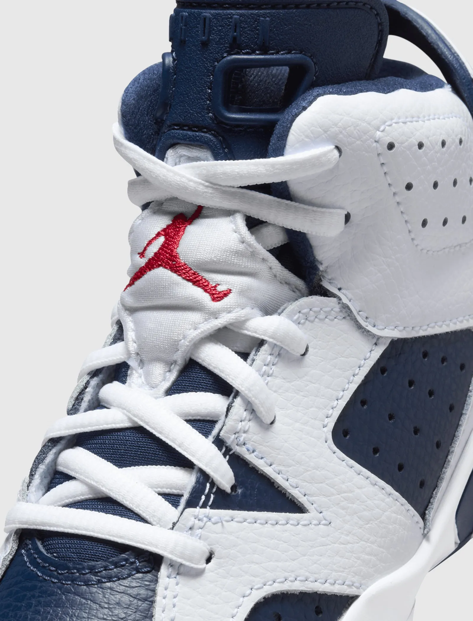 AIR JORDAN 6 RETRO "WHITE/VARSITY RED/MIDNIGHT NAVY" PS