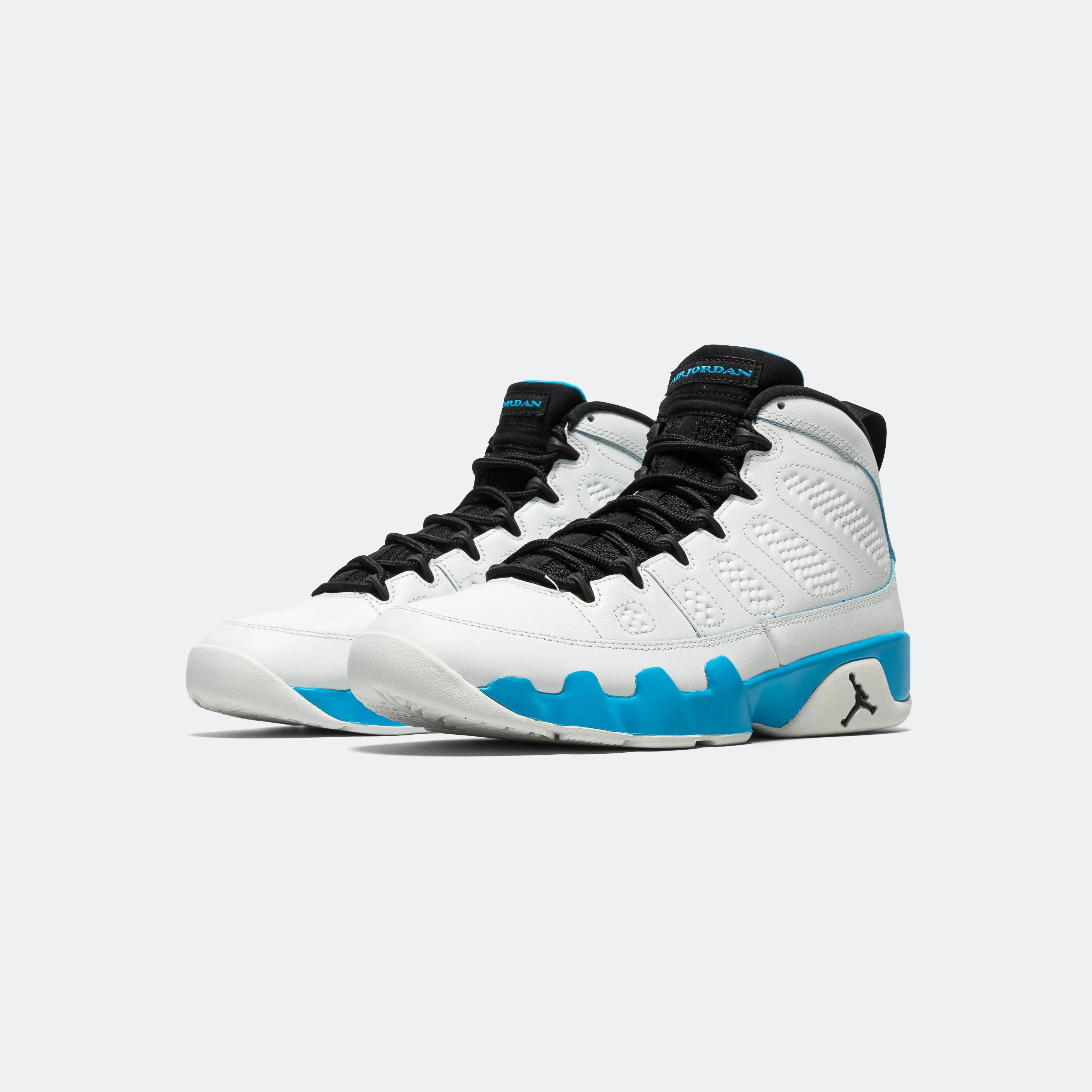 Air Jordan 9 Retro - Summit White/Black-Dk Powder Blue