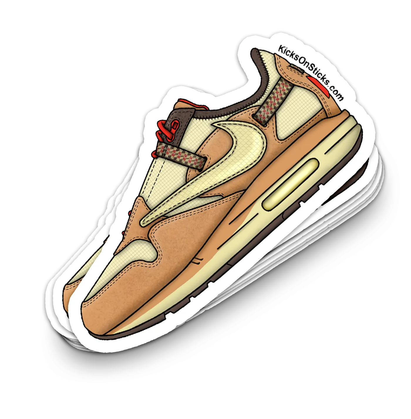 Air Max 1 "Cactus Wheat" Sneaker Sticker