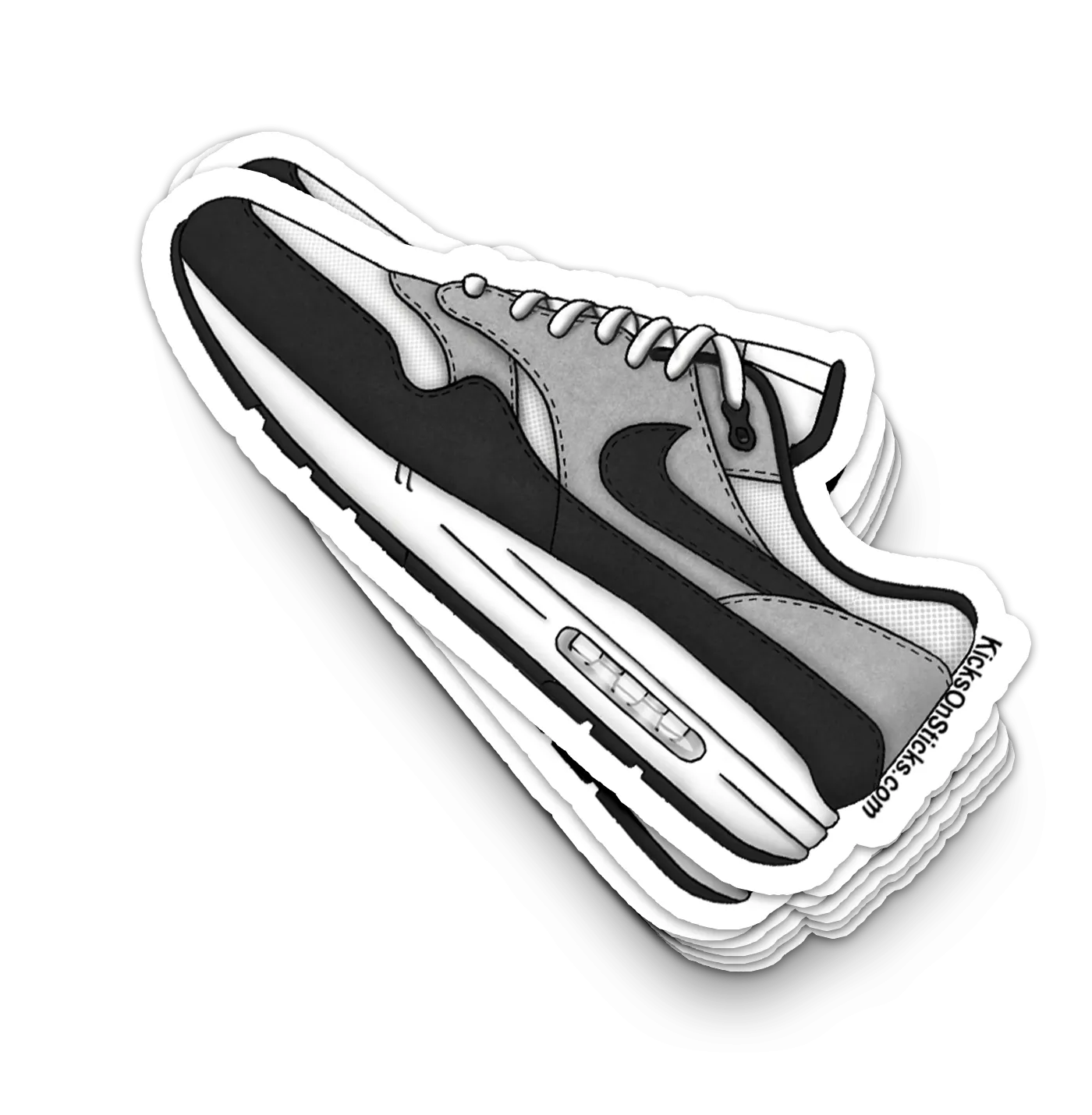 Air Max 1 "White Black" Sneaker Sticker