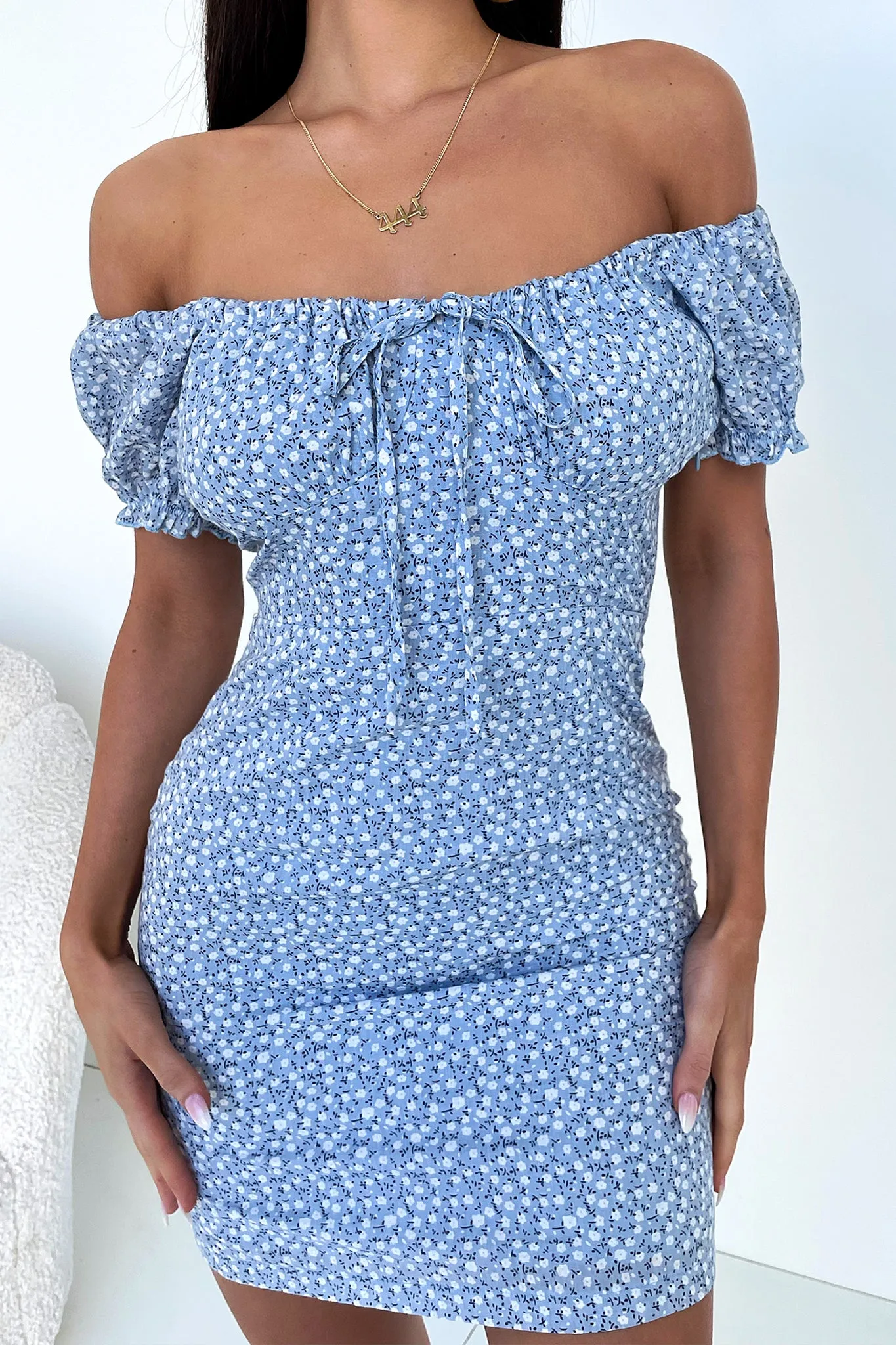 Alma Dress - Blue Floral