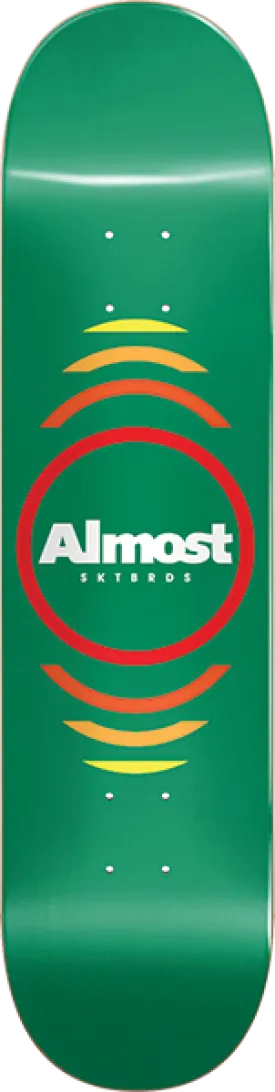 Almost Reflex Skateboard Deck -7.37 Green Hyb DECK ONLY