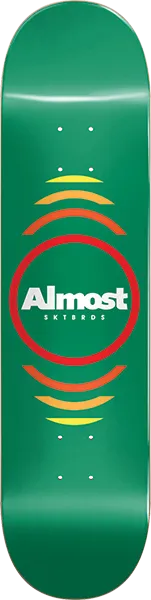 Almost Reflex Skateboard Deck -7.37 Green Hyb DECK ONLY