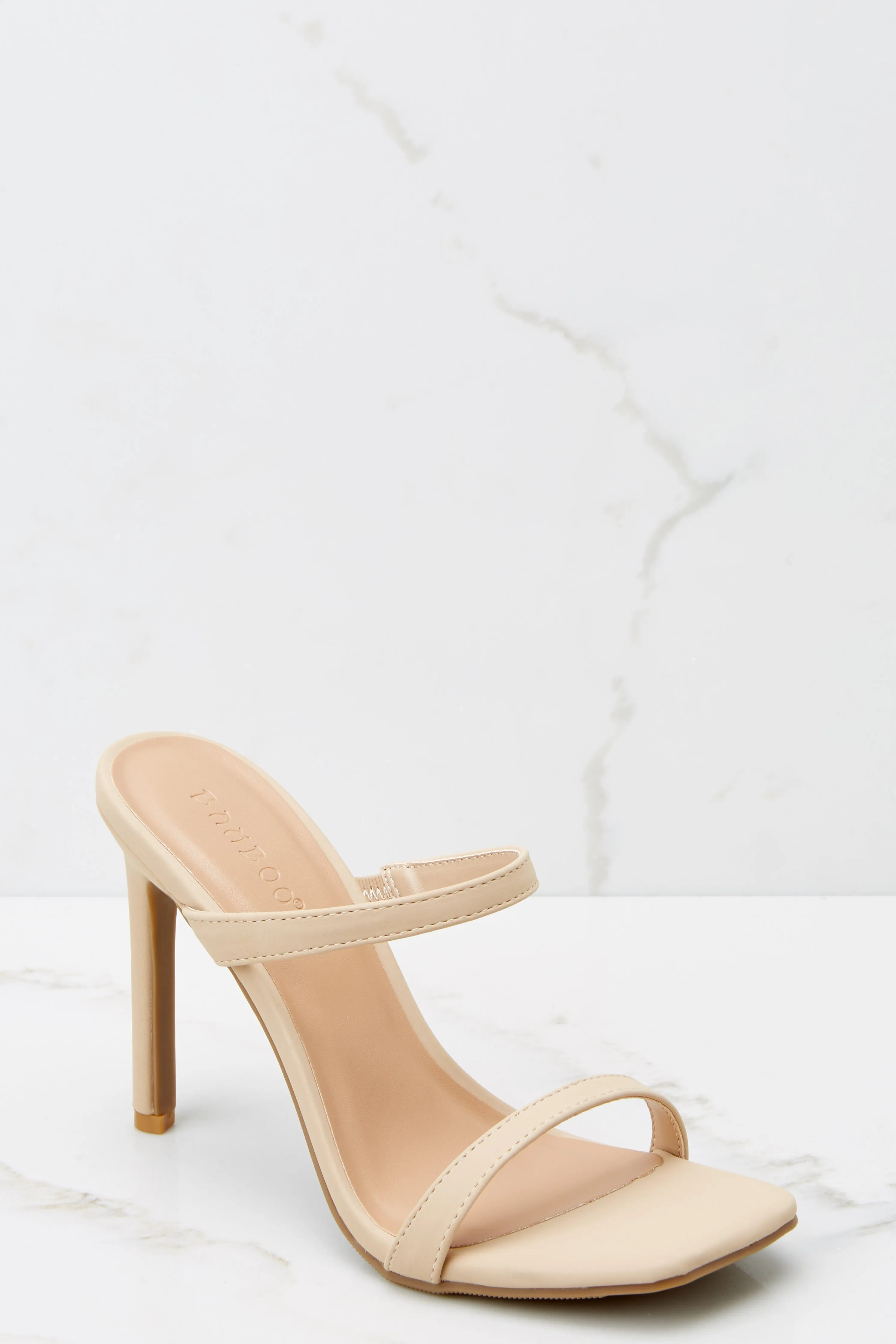 Always The Lead Nude High Heel Sandals