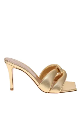 Amour Mekong Gold Leather Mule