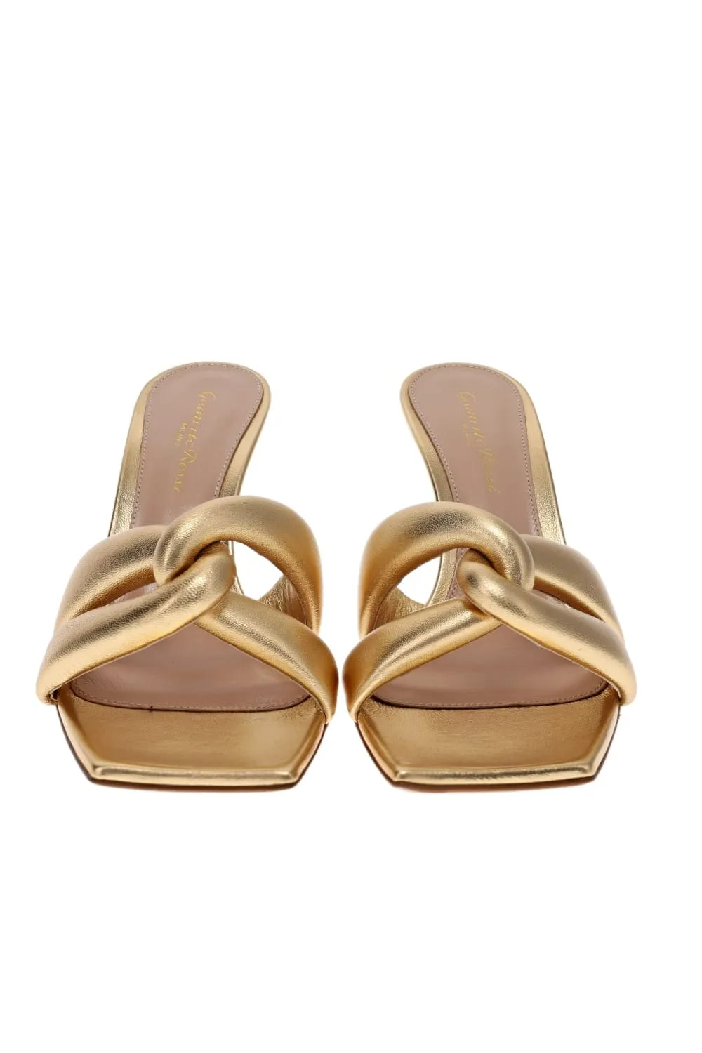 Amour Mekong Gold Leather Mule