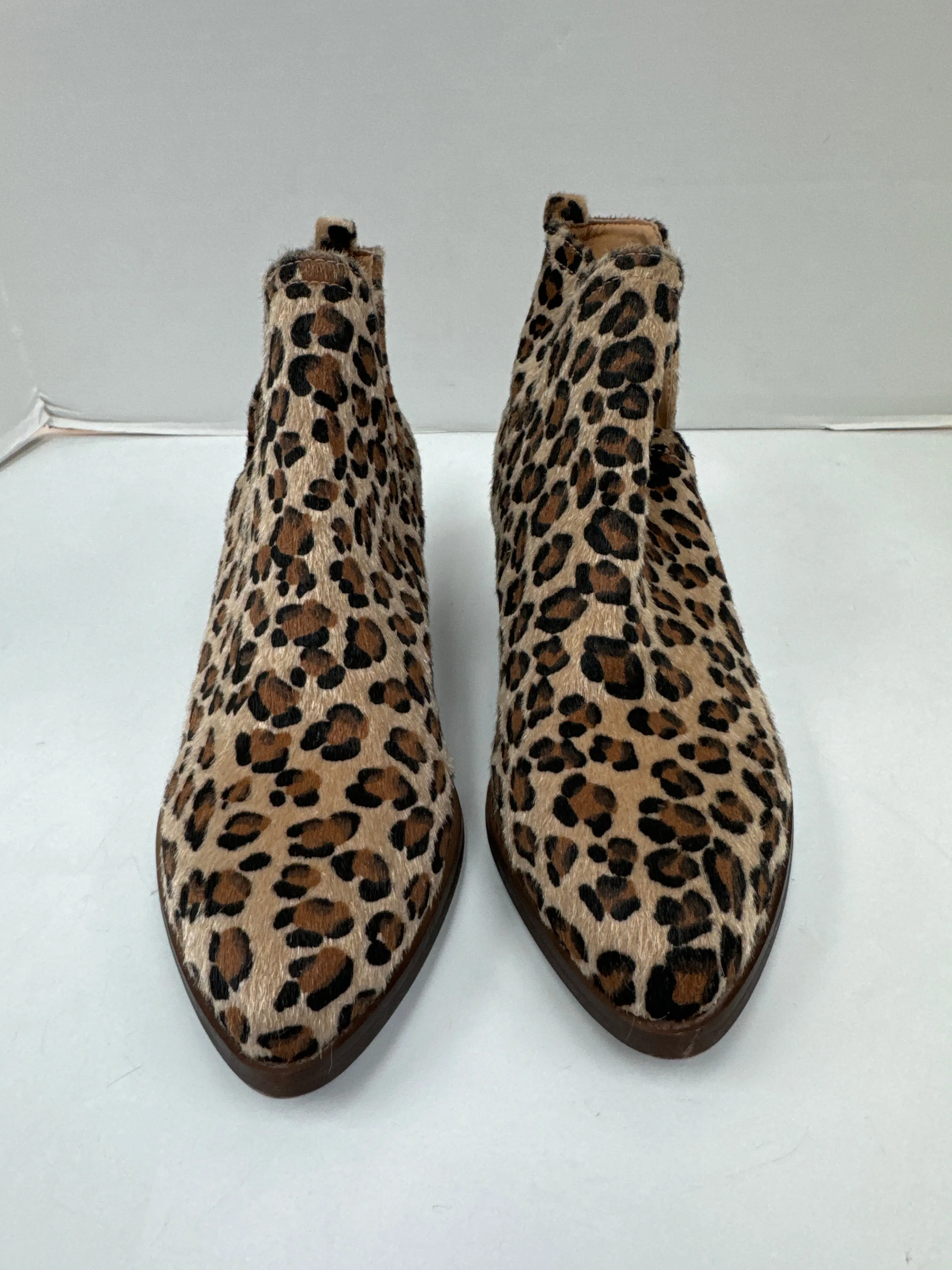 Animal Print Boots Ankle Heels Cl By Chinese Laundry, Size 5.5