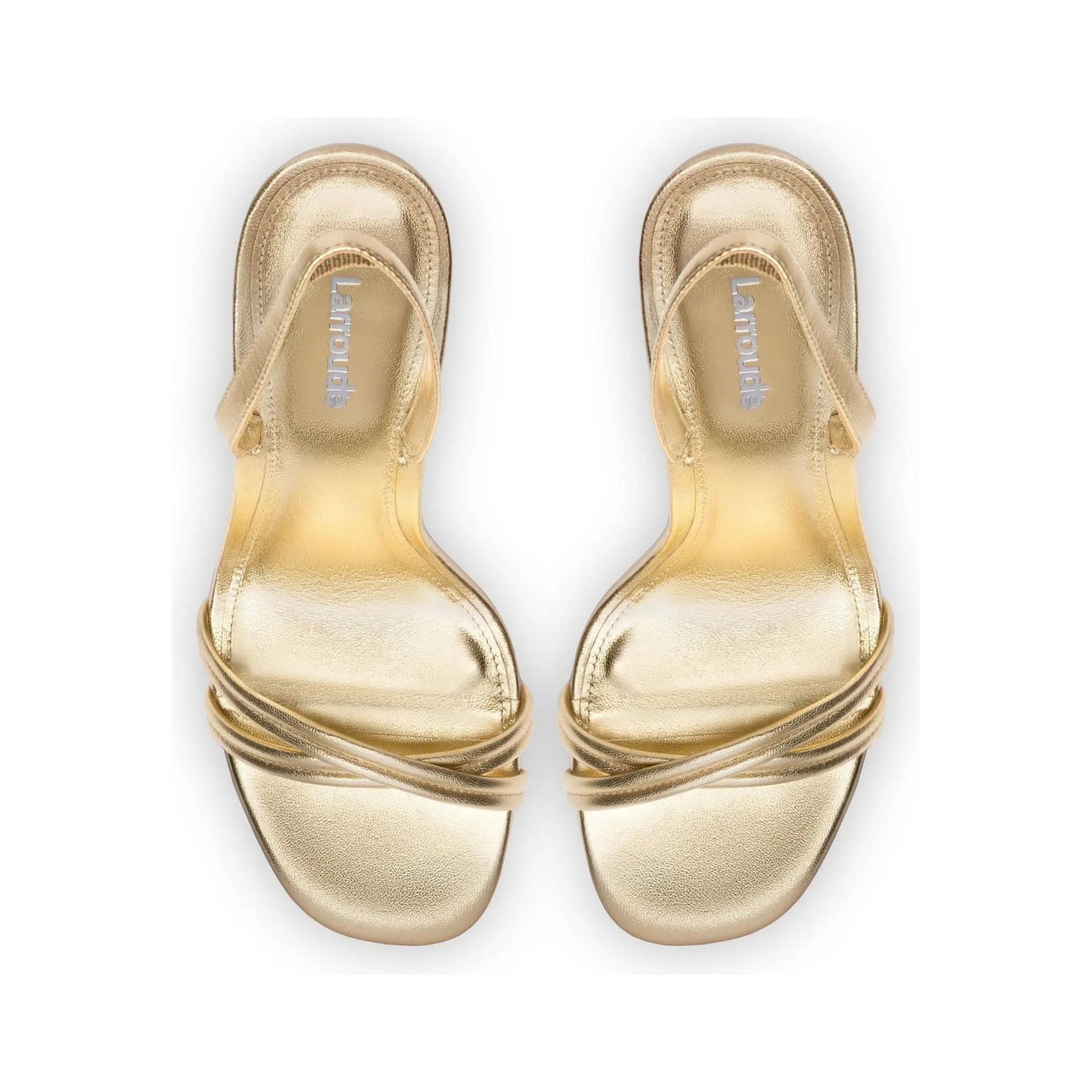 Annie Sandal In Gold Metallic Leather