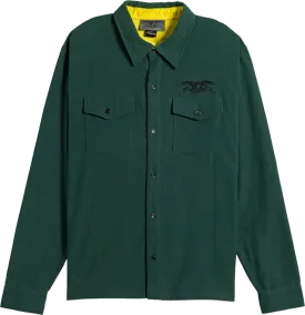 Antihero Basic Eagle Long Sleeve Shirt Flannel MEDIUM Dk.Green/Black