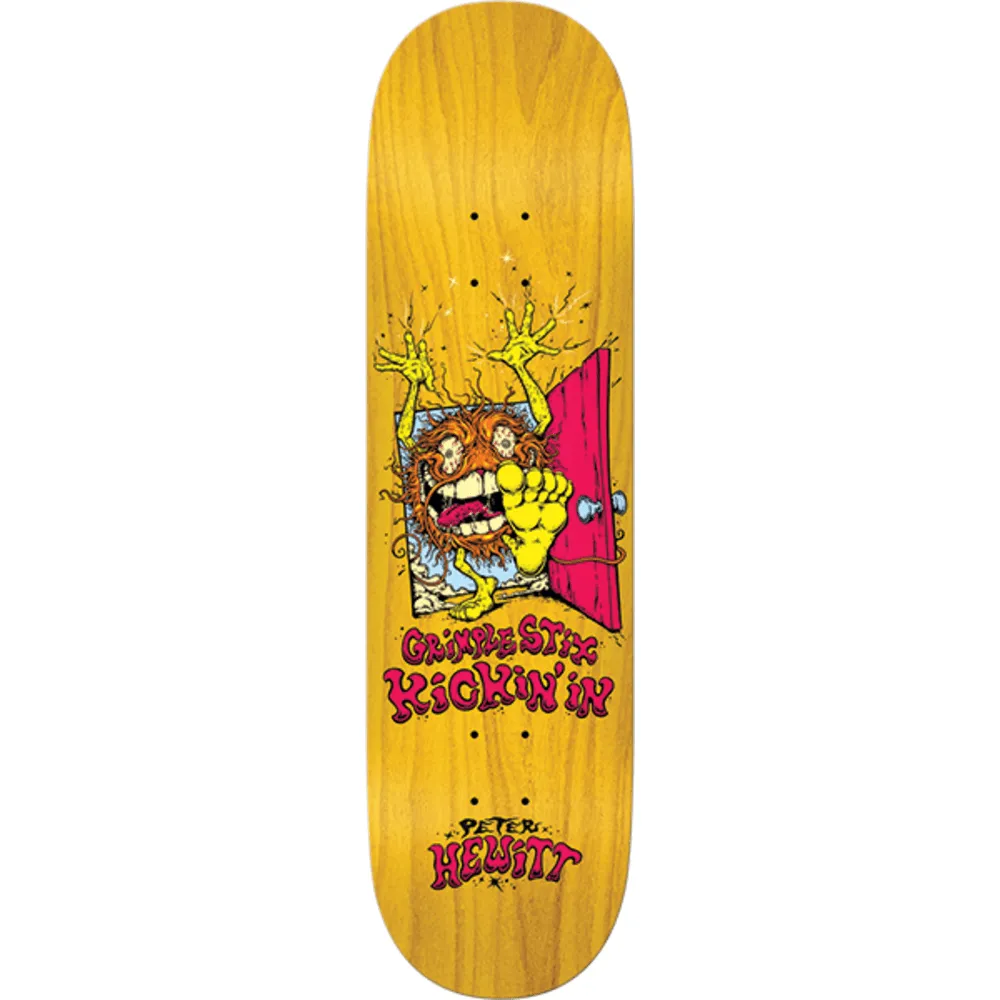 Antihero Hewitt Grimple Stix Asphalt Animals Skateboard Deck -8.75 DECK ONLY