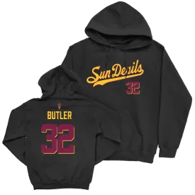 Arizona State Baseball Black Script Hoodie - Joshua Butler