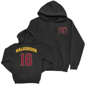 Arizona State Baseball Black Victory Hoodie - Wyatt Halvorson