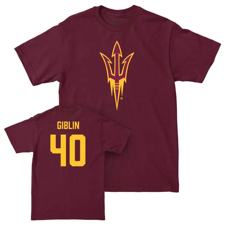 Arizona State Baseball Maroon Legacy Tee - Jonah Giblin