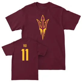 Arizona State Baseball Maroon Legacy Tee - Kien Vu