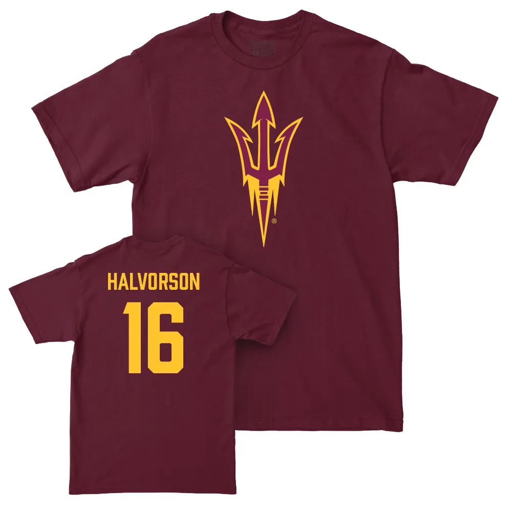 Arizona State Baseball Maroon Legacy Tee - Wyatt Halvorson