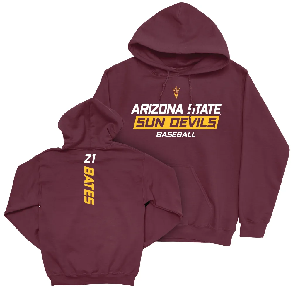 Arizona State Baseball Maroon Rush Hoodie  - Camden Bates