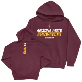 Arizona State Baseball Maroon Rush Hoodie - Matt King