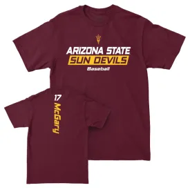 Arizona State Baseball Maroon Rush Tee - Ky McGary