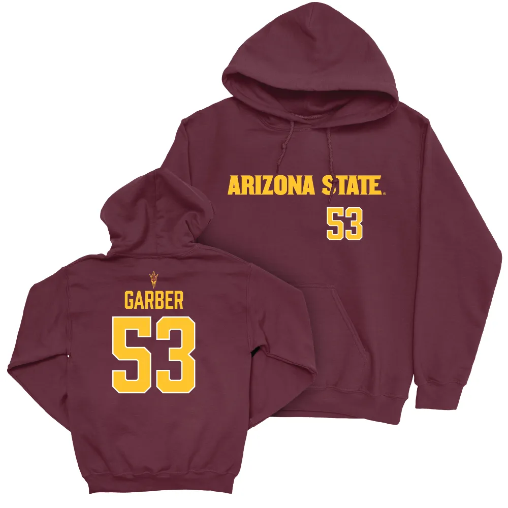 Arizona State Baseball Maroon Sideline Hoodie  - Jonny Garber