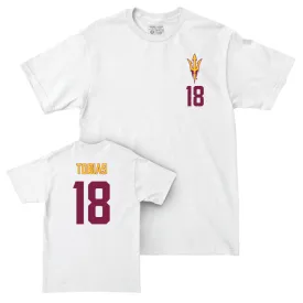 Arizona State Baseball White Logo Comfort Colors Tee - Jacob Tobias