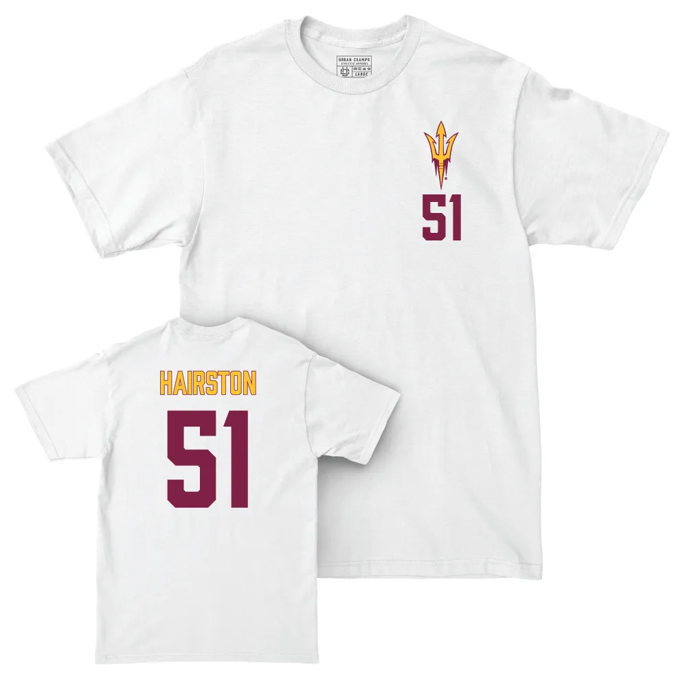 Arizona State Baseball White Logo Comfort Colors Tee - Landon Hairston