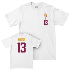 Arizona State Baseball White Logo Comfort Colors Tee - Tyler Meyer