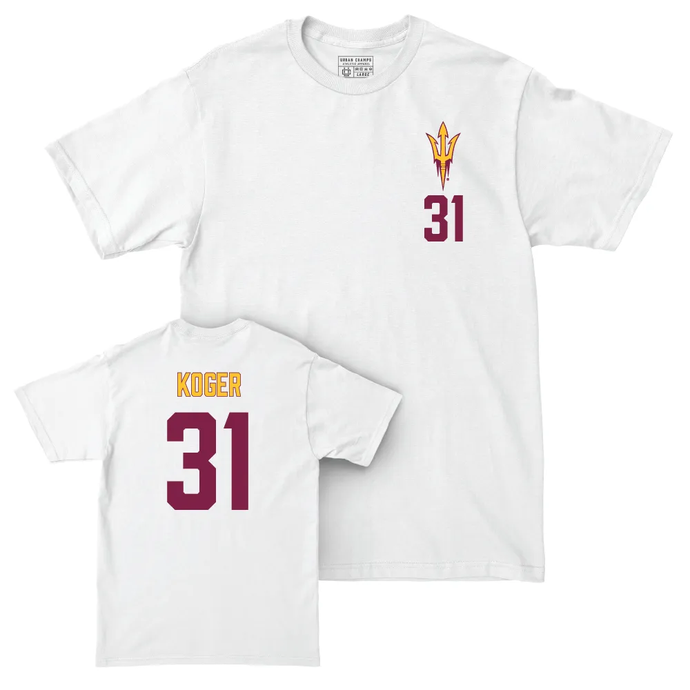 Arizona State Baseball White Logo Comfort Colors Tee - Will Koger