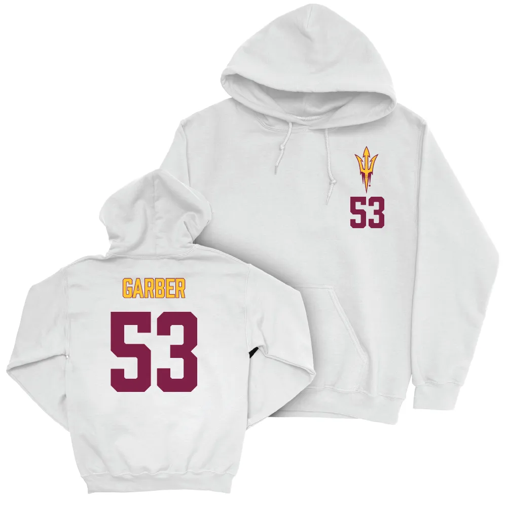 Arizona State Baseball White Logo Hoodie  - Jonny Garber