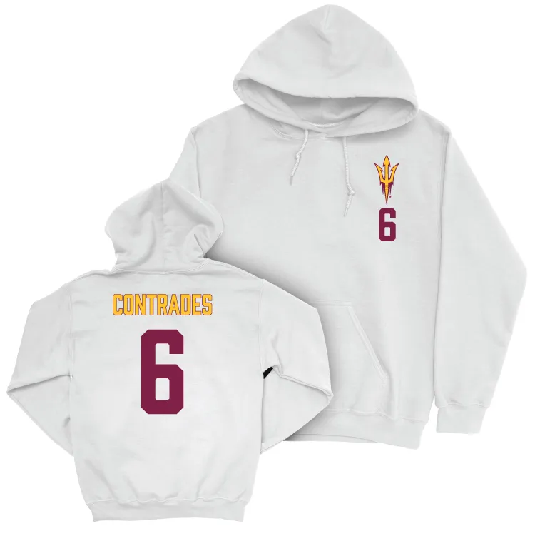 Arizona State Baseball White Logo Hoodie - Nu'u Contrades