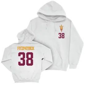 Arizona State Baseball White Logo Hoodie - Sean Fitzpatrick