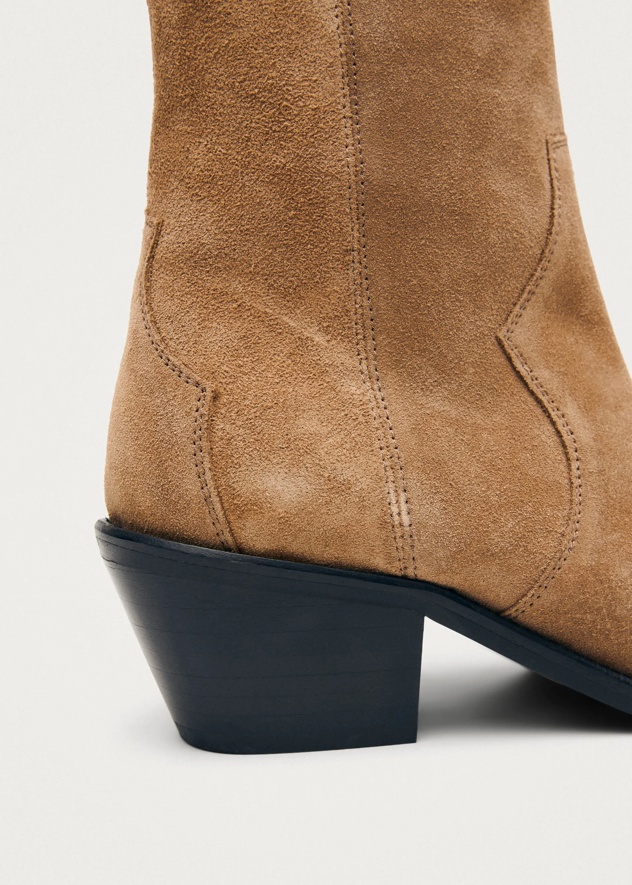 Austin Suede Tan Leather Ankle Boots