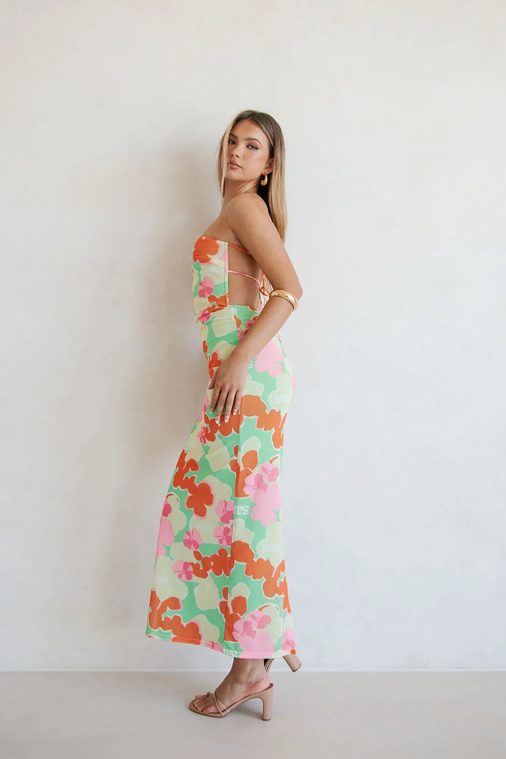 Backless Suki Dress - Misty Floral